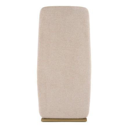 Tasha - Modern Beige Linen + Brushed Brass Dining Chair (Set of 2) - image 5