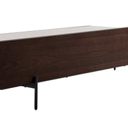 Colima - Modern Matte Beige + Walnut TV Stand - image 5
