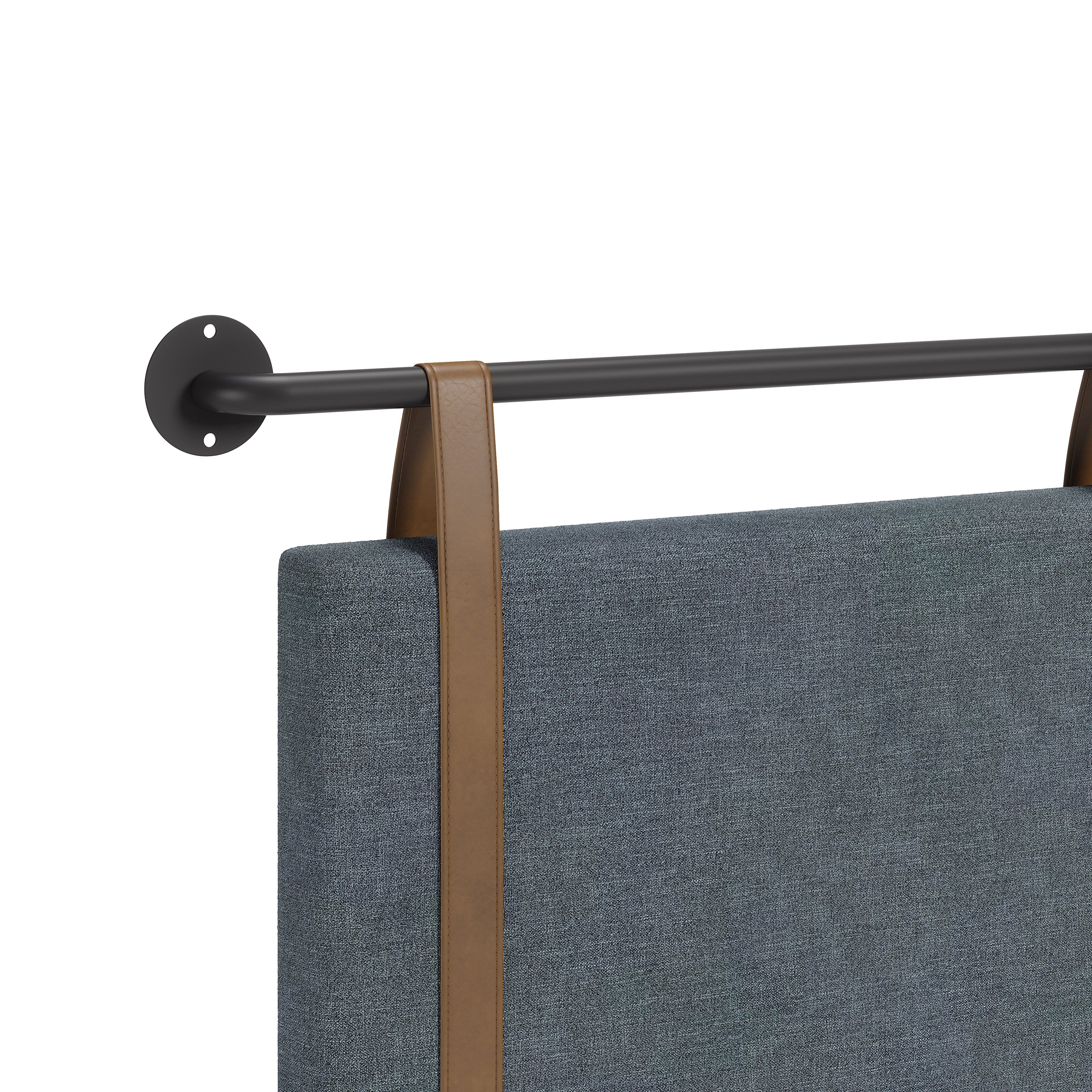 Zeva Floating Queen Headboard Gray