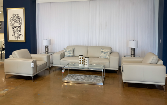 Braxton - Contemporary Clear Wave Glass Coffee Table - image 2