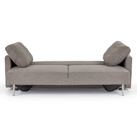 Fredonia Modern Grey Fabric Sofa Bed w/ Storage - image 4