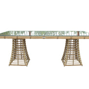 Mina - Outdoor Bamboo Wicker Dining Set - image 3