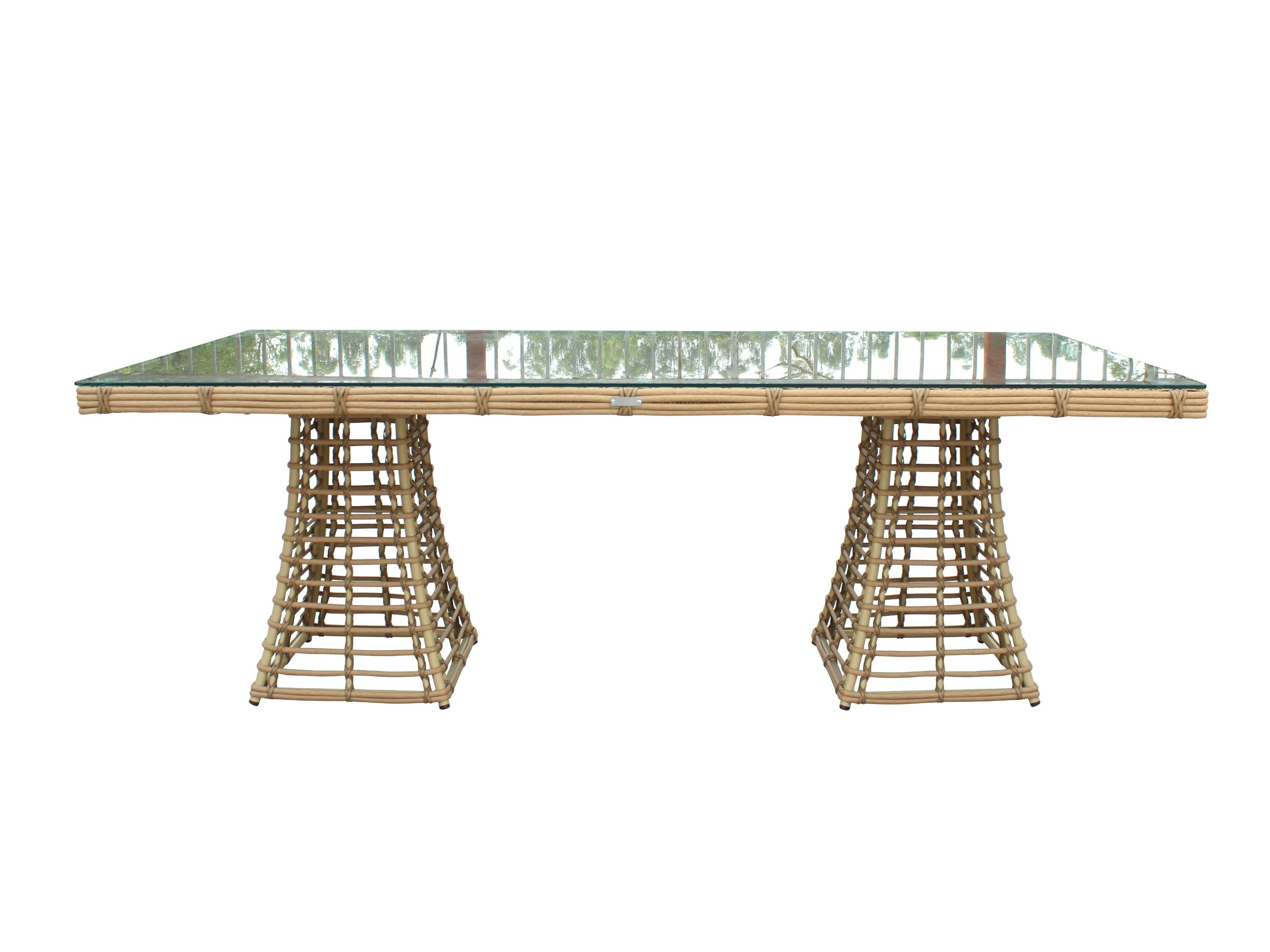 Mina - Outdoor Bamboo Wicker Dining Set - image 3