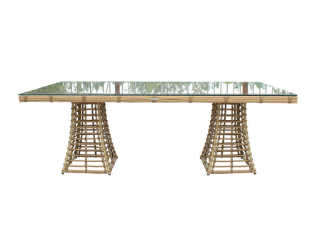 Mina - Outdoor Bamboo Wicker Dining Set - image 3
