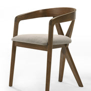 Nancy + Weiss - Mid-Century Modern Marble + Walnut Dining Table Set - image 3