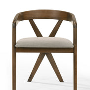 Nancy + Weiss - Mid-Century Modern Marble + Walnut Dining Table Set - image 4