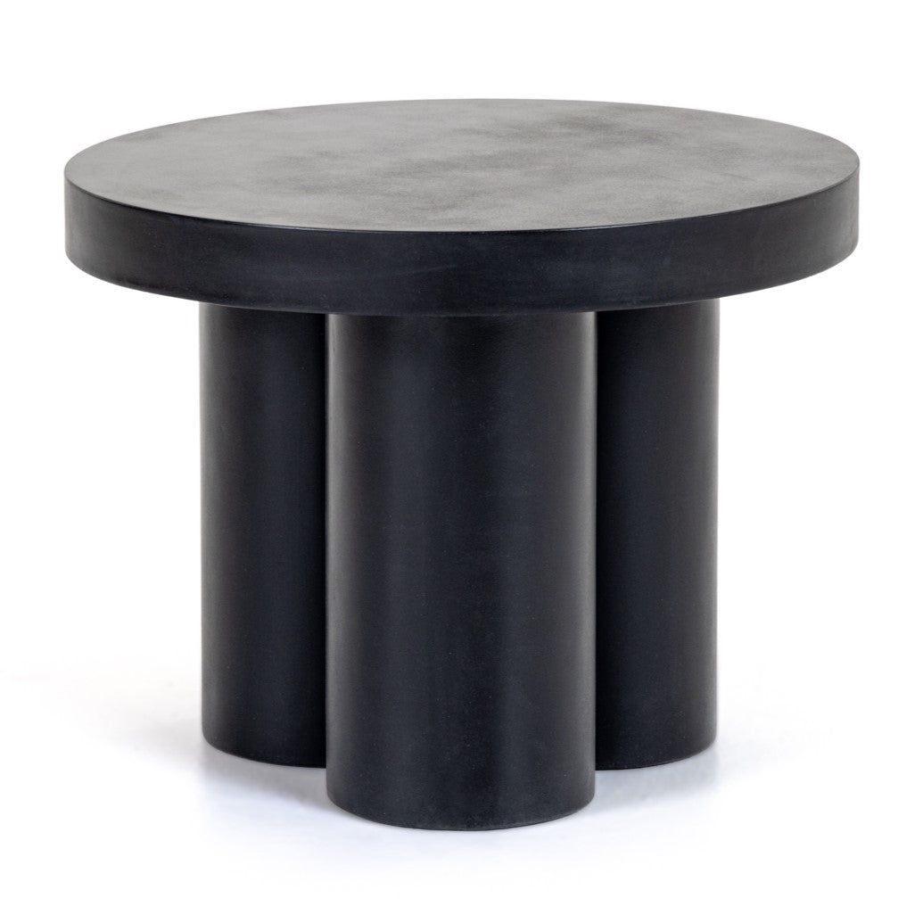 Bruni - Modern Black Concrete End Table - image 2