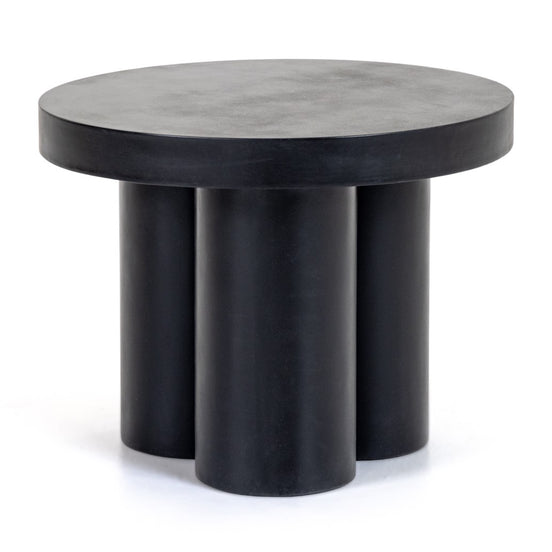 Bruni - Modern Black Concrete End Table - image 2