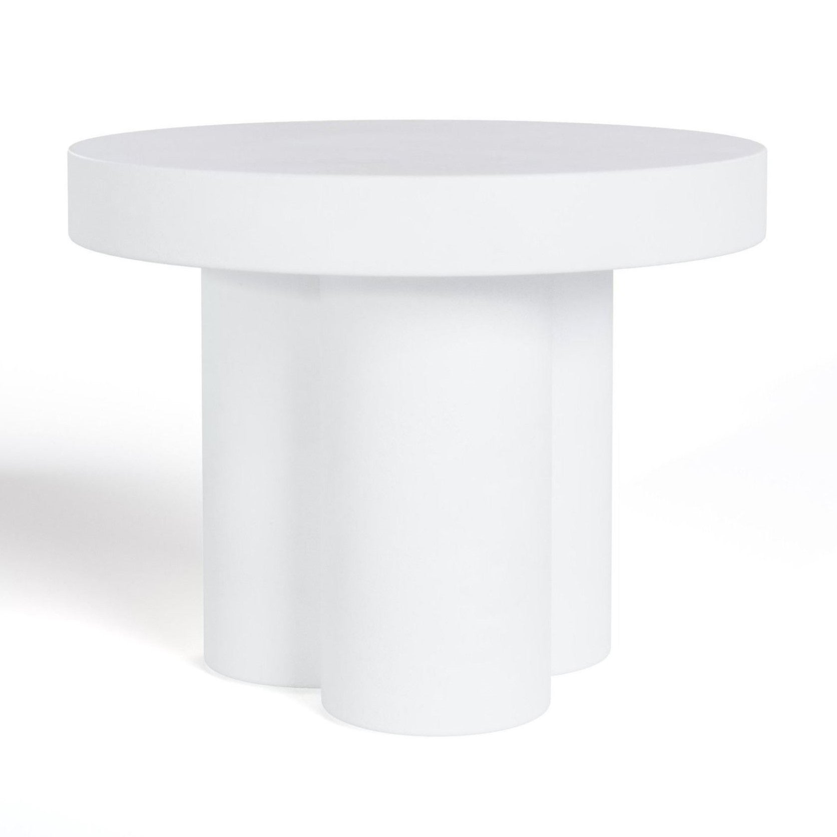Bruni - Modern White Concrete End Table - image 2