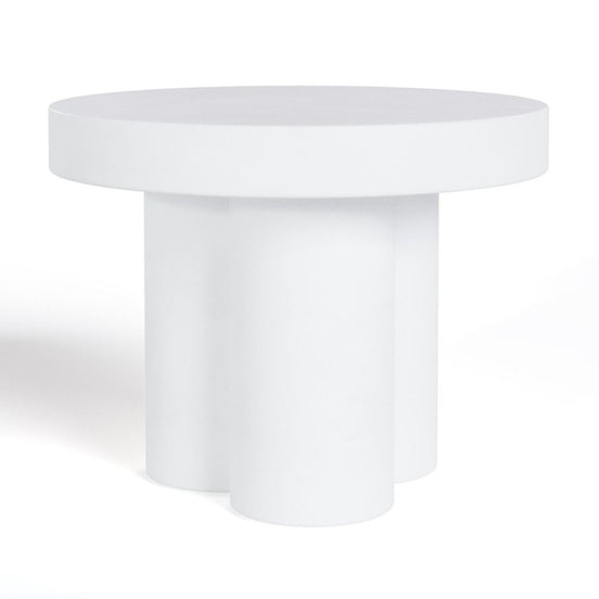 Bruni - Modern White Concrete End Table - image 2