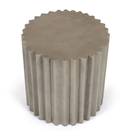 Evadale - Modern Grey Concrete End Table - image 3