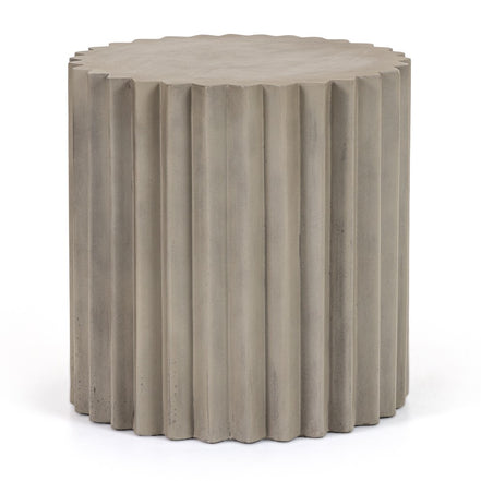 Evadale - Modern Grey Concrete End Table - image 2
