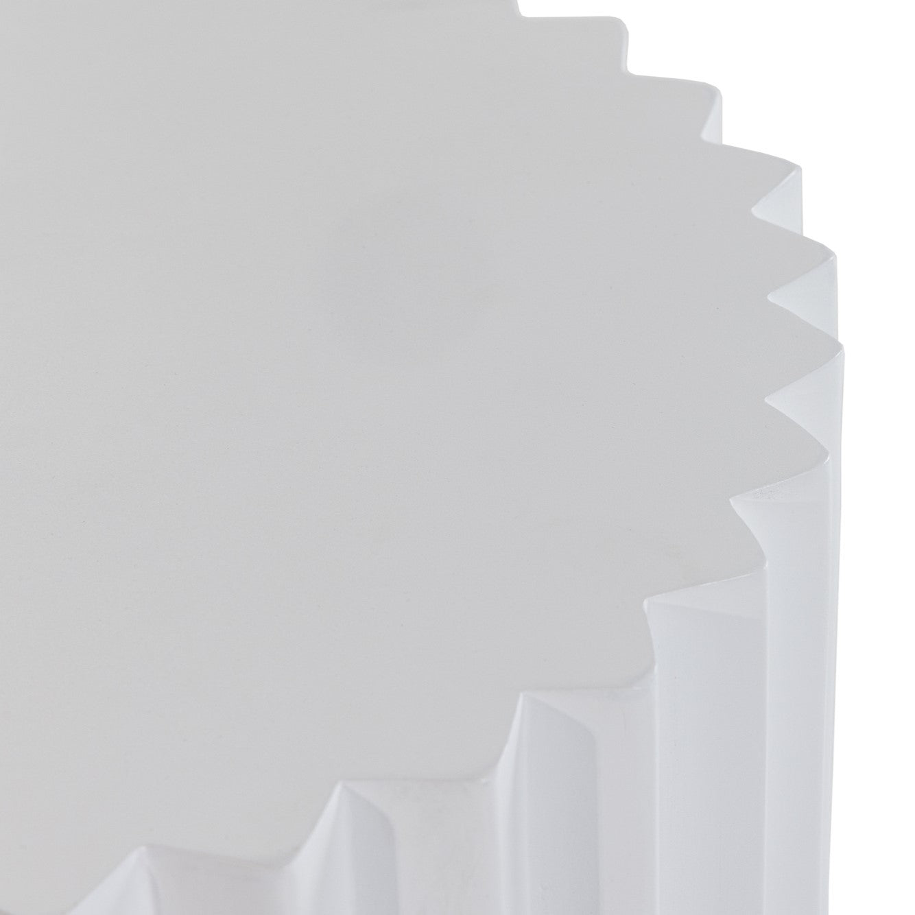Evadale - Modern White Concrete End Table - image 4