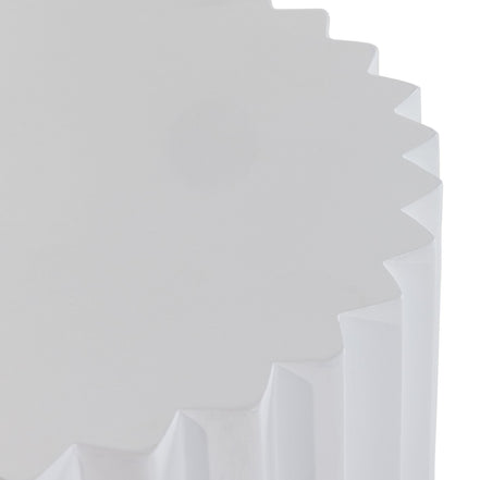 Evadale - Modern White Concrete End Table - image 4