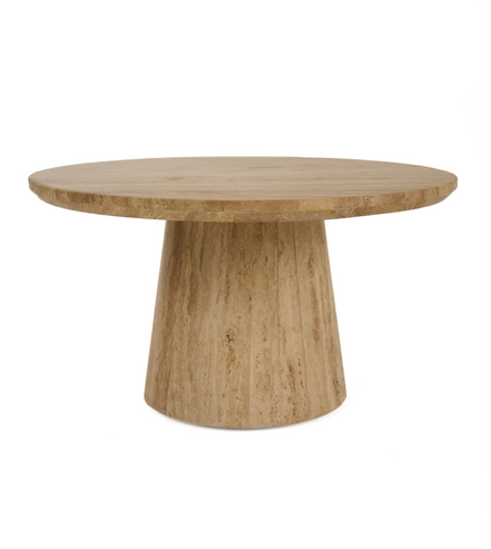 Velma - Modern Travertine Marble Coffee Table