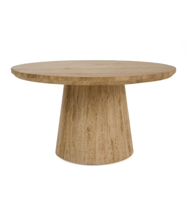 Velma - Modern Travertine Marble Coffee Table