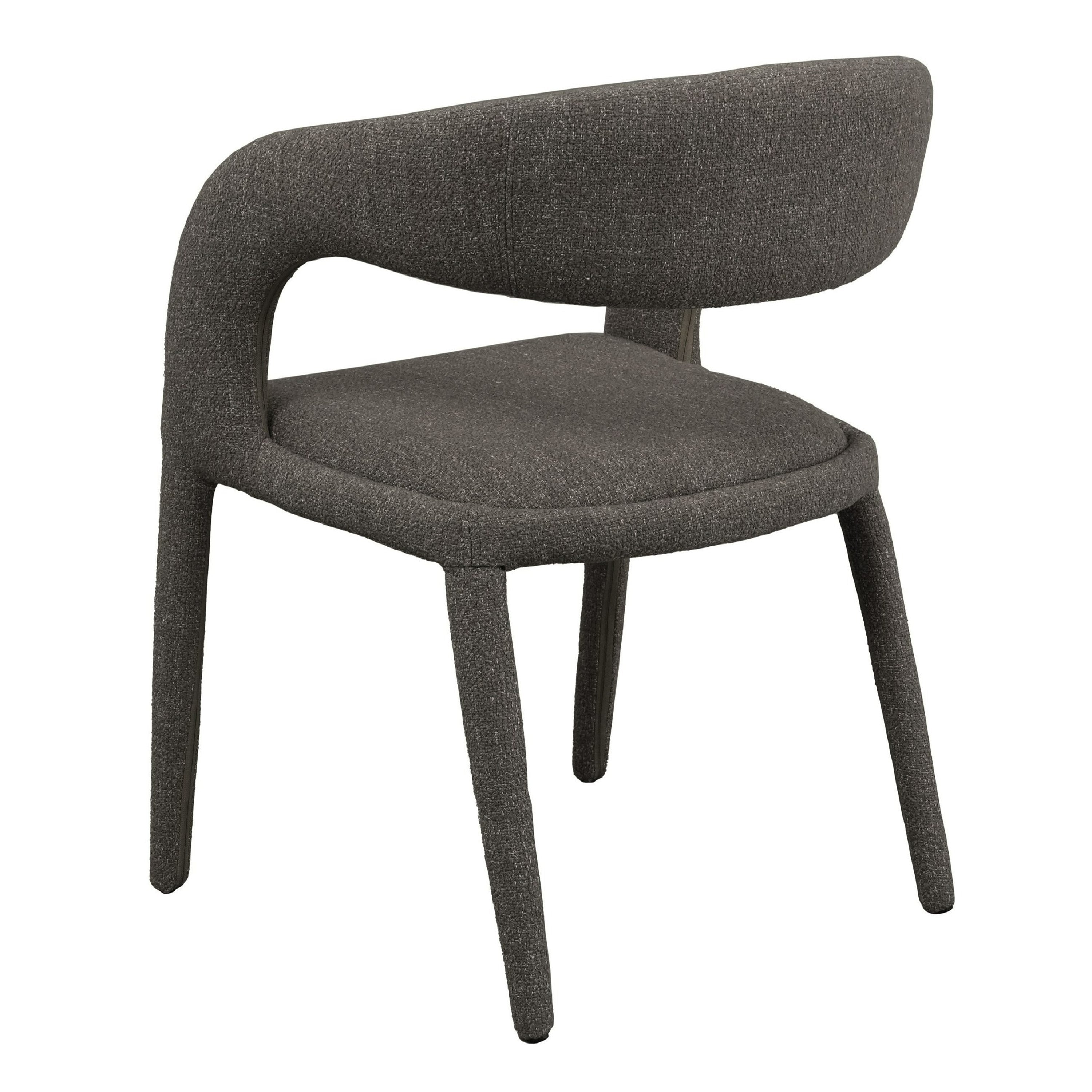 Faerron - Modern Grey Fabric Dining Chair - image 3