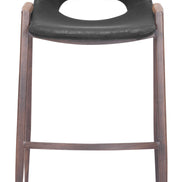 Desi Barstool (Set of 2) Black & Walnut