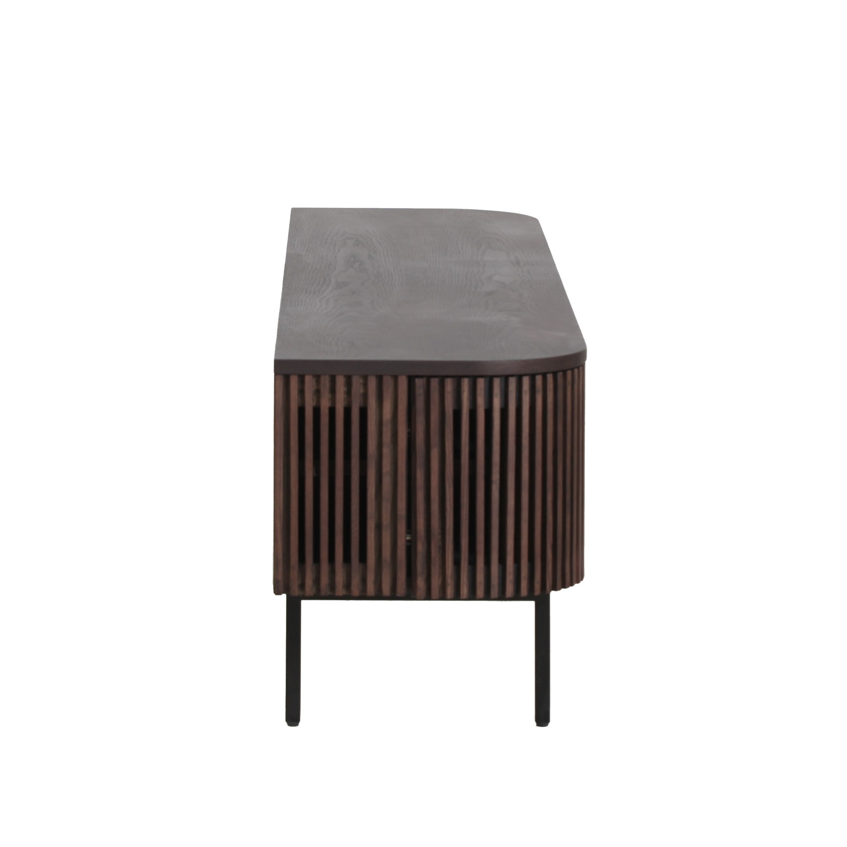Clifton - Modern Smoked Ash Tall TV Stand - image 2