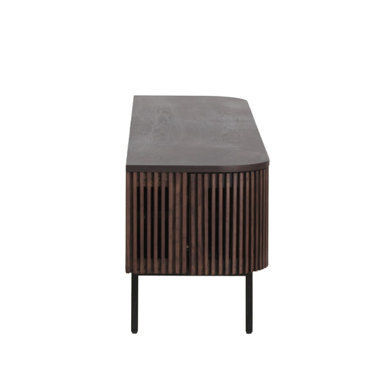 Clifton - Modern Smoked Ash Tall TV Stand - image 2