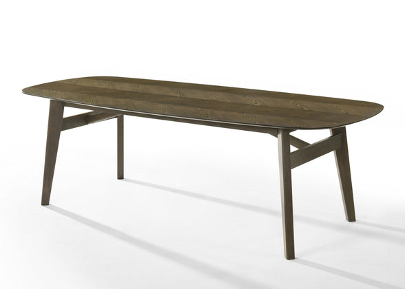 Costello - Mid-Century Modern Wenge Dining Table + 8 Chairs Set - image 2