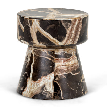 Marlow - Modern Faux Marble End Table Set - image 2