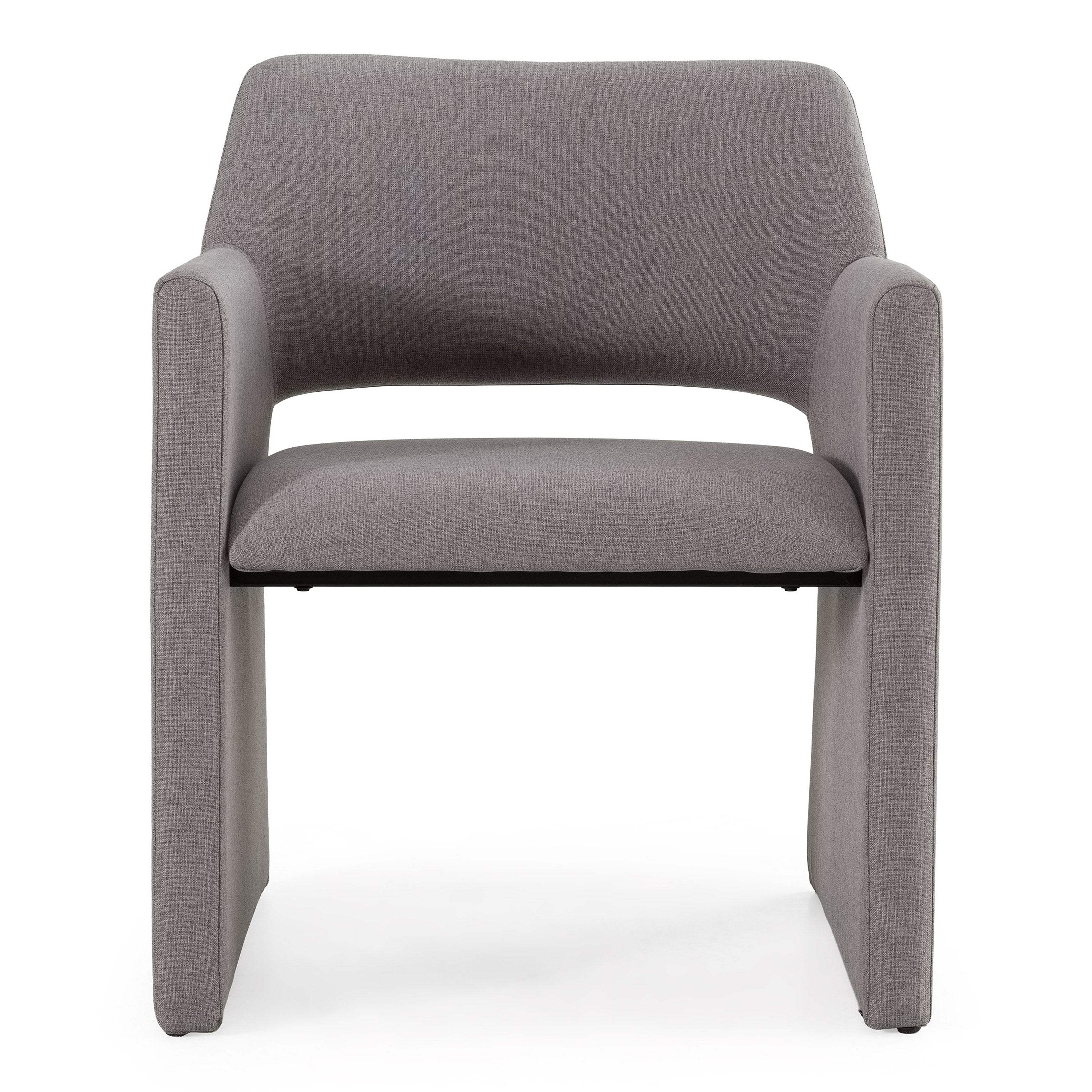 Lasara - Modern Grey Fabric Dining Chair