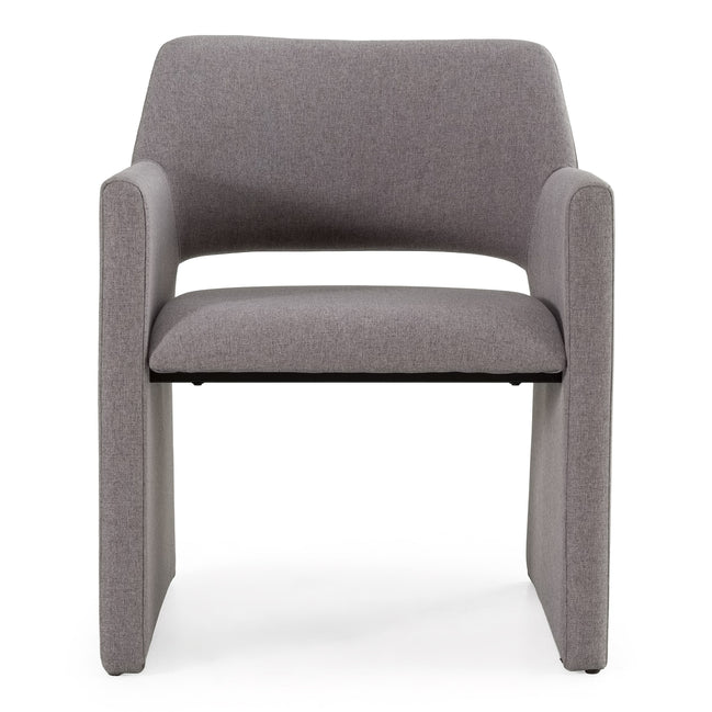 Lasara - Modern Grey Fabric Dining Chair