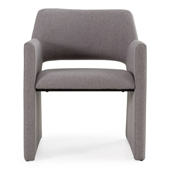 Lasara - Modern Grey Fabric Dining Chair