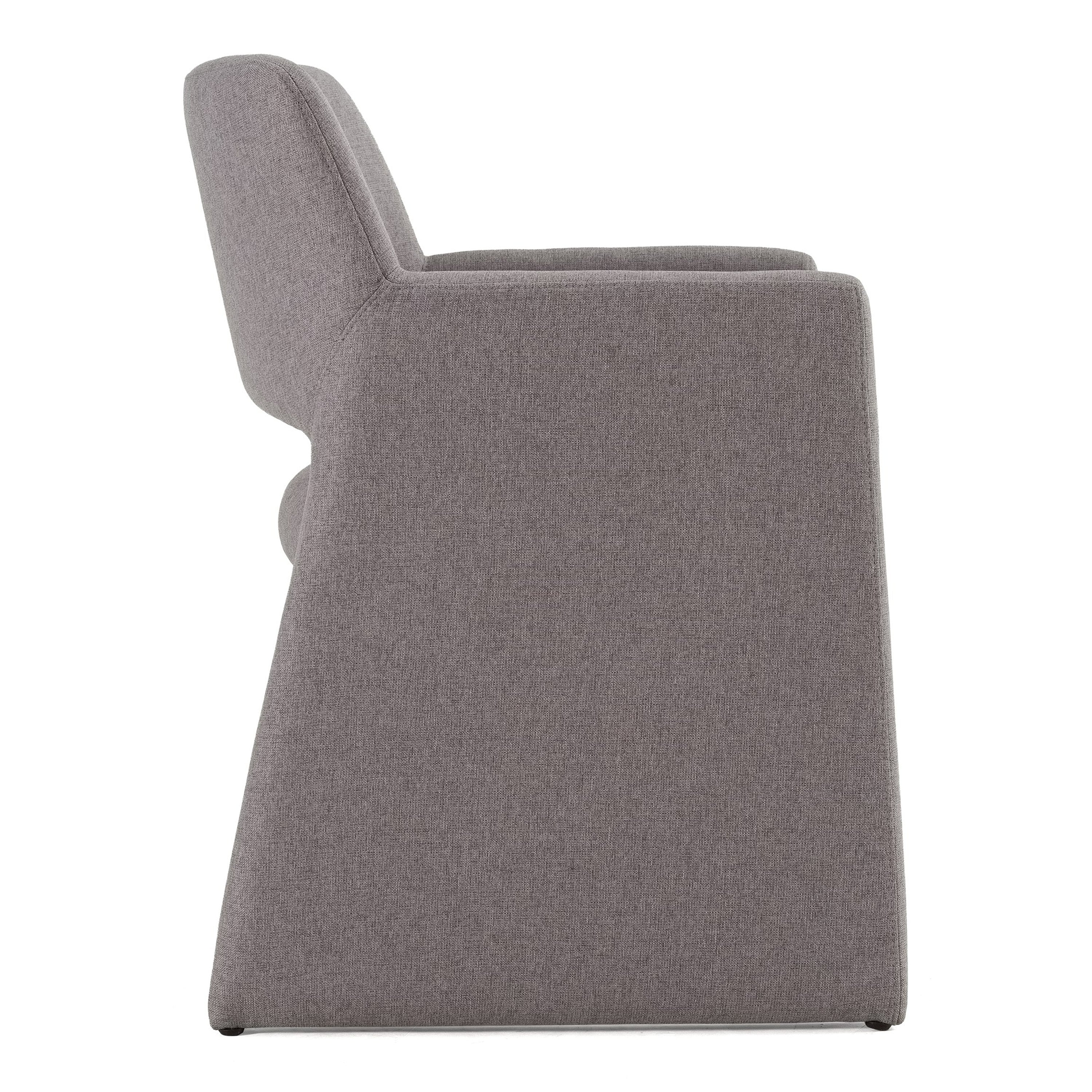 Lasara - Modern Grey Fabric Dining Chair - image 2