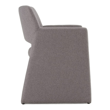 Lasara - Modern Grey Fabric Dining Chair - image 2