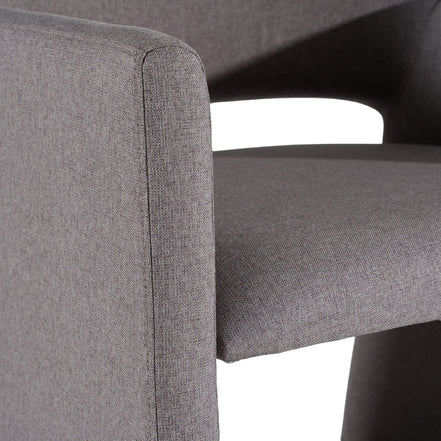 Lasara - Modern Grey Fabric Dining Chair - image 4