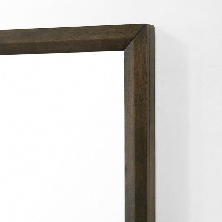 Manhattan - Contemporary Brown Oak Mirror - image 4