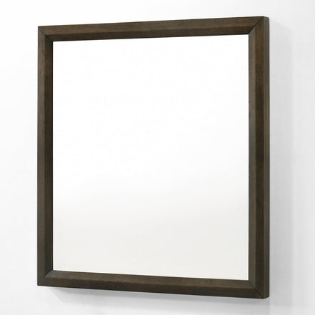 Manhattan - Contemporary Brown Oak Mirror - image 3