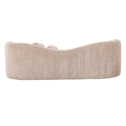 Calico - Contemporary Beige Weave Fabric 3-Seat Sofa - image 2