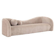 Calico - Contemporary Beige Weave Fabric 4-Seat Sofa - image 4