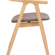 Peker Dining Chair (Set of 2) Brown & Natural