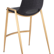 Desi Counter Stool (Set of 2) Black & Gold