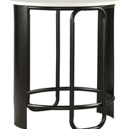 Obel Side Table White & Black