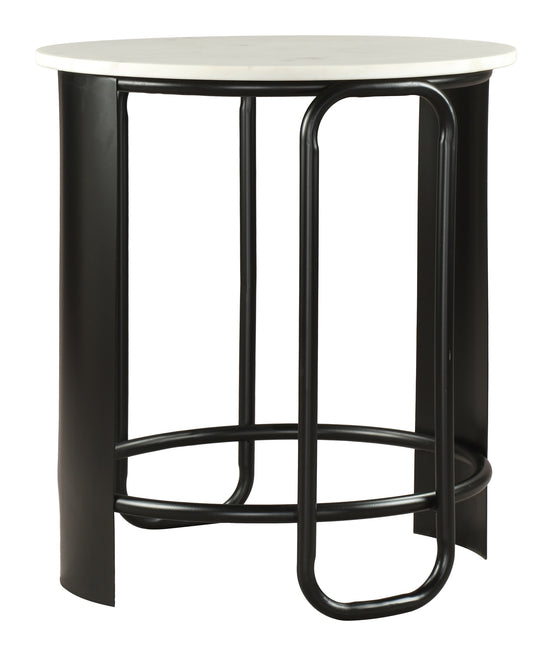 Obel Side Table White & Black