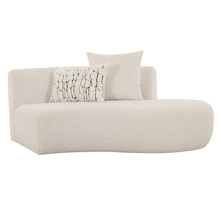 Weldon - Modern Off-White Fabric Curved Sectional Sofa - image 5
