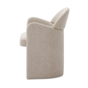 Ashley - Modern Beige Fabric + Brushed Brass Dining Chair - image 2