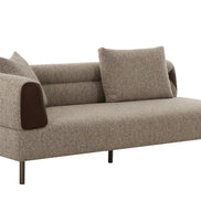 Plume - Modern Brown Fabric Sectional Sofa - image 2