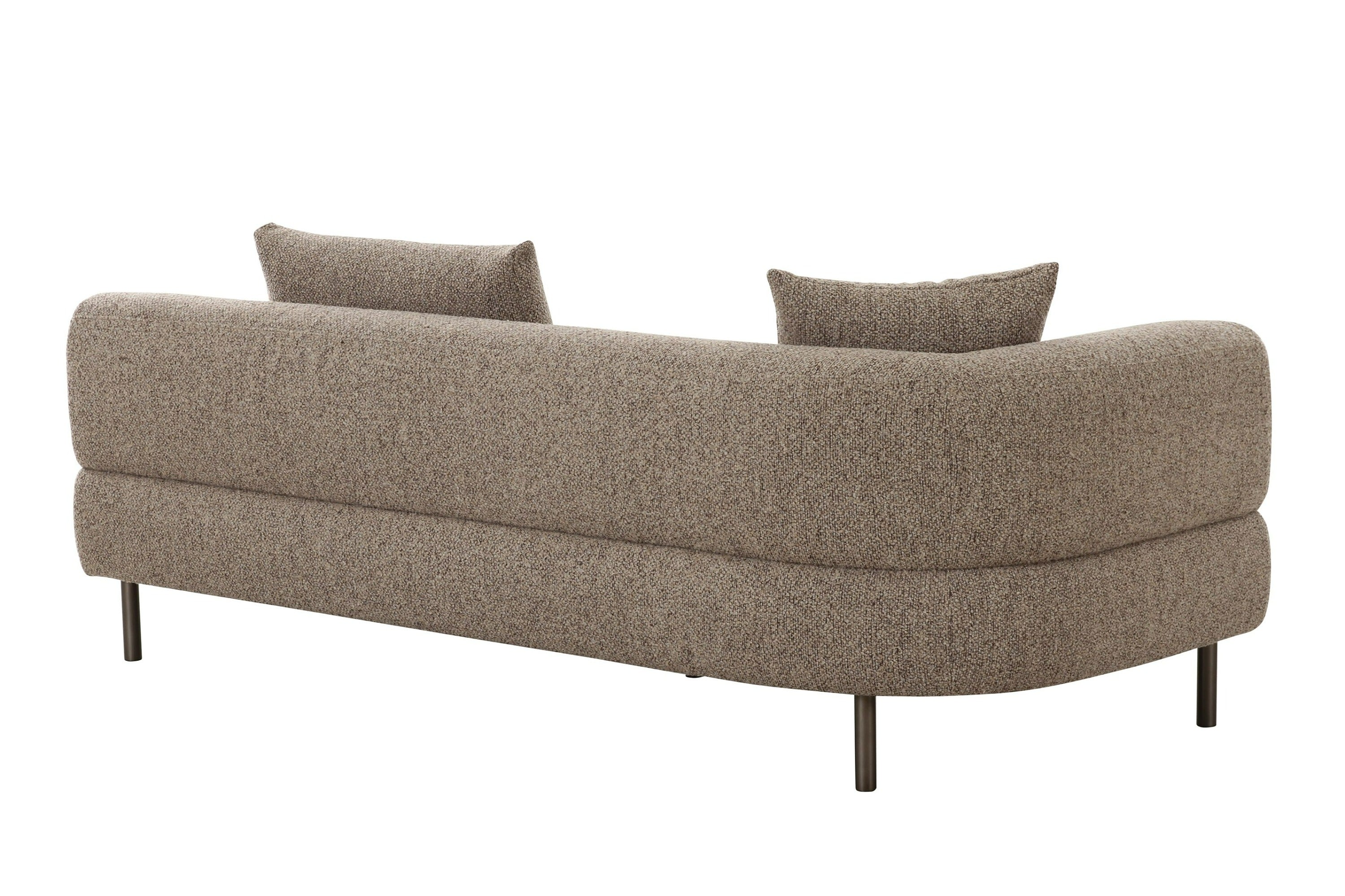 Plume - Modern Brown Fabric Sectional Sofa - image 4