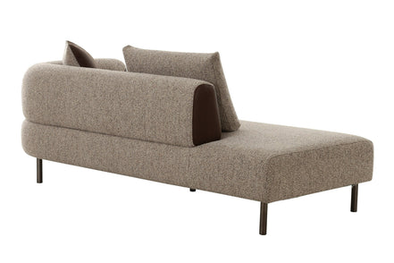 Plume - Modern Brown Fabric Sectional Sofa - image 5