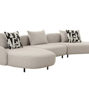 Marge - Contemporary Beige Sectional Sofa