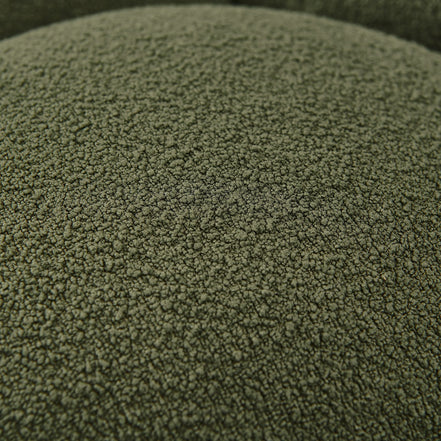 Yolonda - Modern Curved Green Fabric Chair - image 5