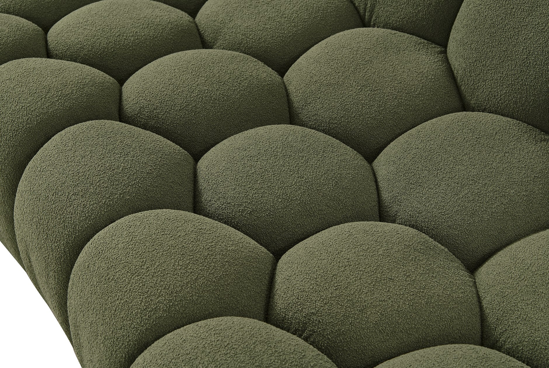 Yolonda - Modern Curved Green Fabric Sofa Set - image 5
