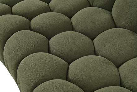Yolonda - Modern Curved Green Fabric Sofa Set - image 5