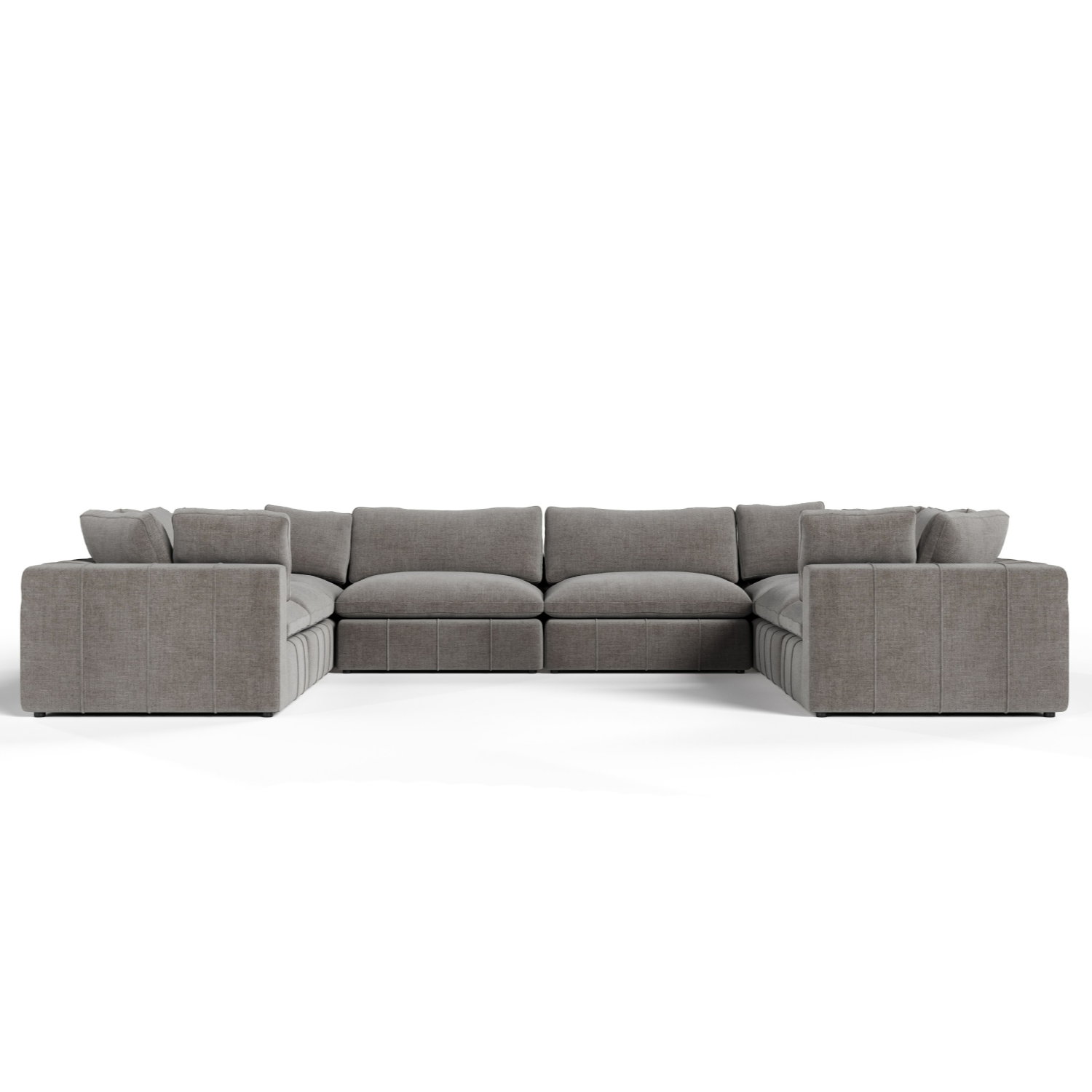 Vicki - Modern Grey Fabric Modular Sectional Sofa-8-Piece Sectional - image 4